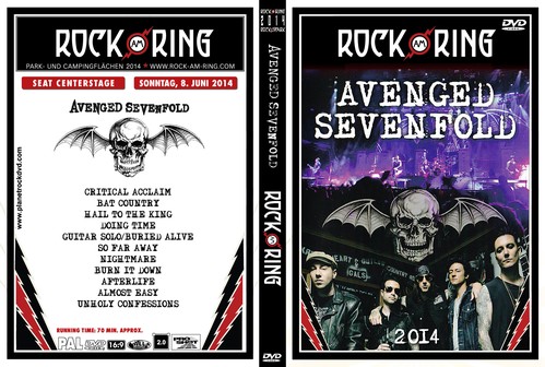 AVENGED SEVENFOLD BURIED ALIVE TOUR 2011 U.S. CONCERT POSTER-Heavy Metal  Music